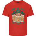 St Patricks Day Shut Up Liver Funny Beer Alcohol Mens Cotton T-Shirt Tee Top Red