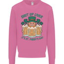 St Patricks Day Shut Up Liver Funny Beer Alcohol Mens Sweatshirt Jumper Azalea