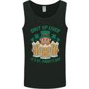 St Patricks Day Shut Up Liver Funny Beer Alcohol Mens Vest Tank Top Black