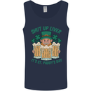 St Patricks Day Shut Up Liver Funny Beer Alcohol Mens Vest Tank Top Navy Blue