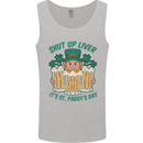 St Patricks Day Shut Up Liver Funny Beer Alcohol Mens Vest Tank Top Sports Grey