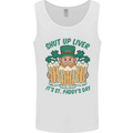 St Patricks Day Shut Up Liver Funny Beer Alcohol Mens Vest Tank Top White