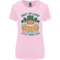 St Patricks Day Shut Up Liver Funny Beer Alcohol Womens Wider Cut T-Shirt Light Pink