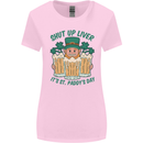 St Patricks Day Shut Up Liver Funny Beer Alcohol Womens Wider Cut T-Shirt Light Pink
