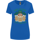 St Patricks Day Shut Up Liver Funny Beer Alcohol Womens Wider Cut T-Shirt Royal Blue