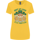 St Patricks Day Shut Up Liver Funny Beer Alcohol Womens Wider Cut T-Shirt Yellow