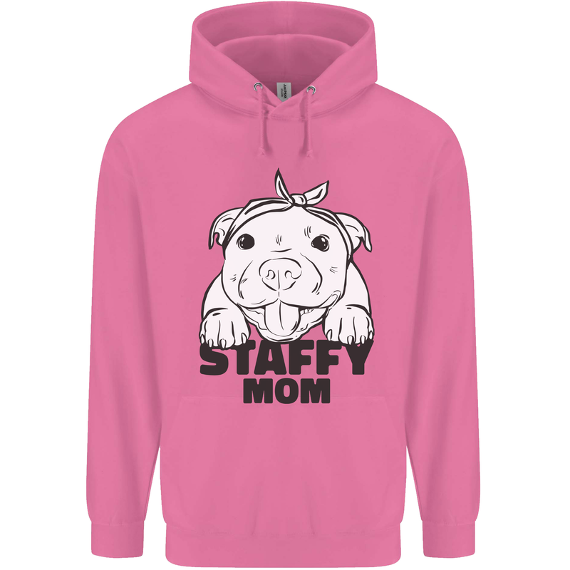 Staffy Mom Funny Staffordshirt Terrier Mens 80% Cotton Hoodie Azelea