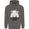 Staffy Mom Funny Staffordshirt Terrier Mens 80% Cotton Hoodie Charcoal
