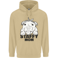 Staffy Mom Funny Staffordshirt Terrier Mens 80% Cotton Hoodie Sand