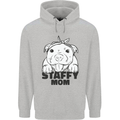 Staffy Mom Funny Staffordshirt Terrier Mens 80% Cotton Hoodie Sports Grey