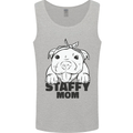 Staffy Mom Funny Staffordshirt Terrier Mens Vest Tank Top Sports Grey