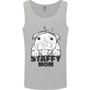 Staffy Mom Funny Staffordshirt Terrier Mens Vest Tank Top Sports Grey