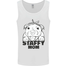 Staffy Mom Funny Staffordshirt Terrier Mens Vest Tank Top White
