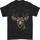 Stag Deer Mens T-Shirt 100% Cotton Black