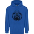 Stand Back El Jefe is Grilling Funny BBQ Skull Childrens Kids Hoodie Royal Blue