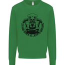 Stand Back El Jefe is Grilling Funny BBQ Skull Kids Sweatshirt Jumper Irish Green