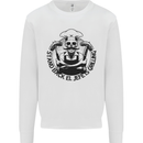 Stand Back El Jefe is Grilling Funny BBQ Skull Kids Sweatshirt Jumper White