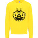 Stand Back El Jefe is Grilling Funny BBQ Skull Kids Sweatshirt Jumper Yellow