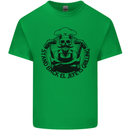 Stand Back El Jefe is Grilling Funny BBQ Skull Kids T-Shirt Childrens Irish Green