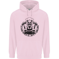 Stand Back El Jefe is Grilling Funny BBQ Skull Mens 80% Cotton Hoodie Light Pink