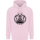 Stand Back El Jefe is Grilling Funny BBQ Skull Mens 80% Cotton Hoodie Light Pink