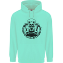 Stand Back El Jefe is Grilling Funny BBQ Skull Mens 80% Cotton Hoodie Peppermint