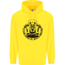 Stand Back El Jefe is Grilling Funny BBQ Skull Mens 80% Cotton Hoodie Yellow