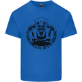 Stand Back El Jefe is Grilling Funny BBQ Skull Mens Cotton T-Shirt Tee Top Royal Blue
