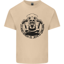 Stand Back El Jefe is Grilling Funny BBQ Skull Mens Cotton T-Shirt Tee Top Sand