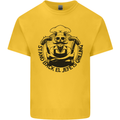 Stand Back El Jefe is Grilling Funny BBQ Skull Mens Cotton T-Shirt Tee Top Yellow