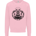 Stand Back El Jefe is Grilling Funny BBQ Skull Mens Sweatshirt Jumper Light Pink