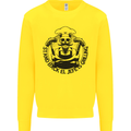 Stand Back El Jefe is Grilling Funny BBQ Skull Mens Sweatshirt Jumper Yellow