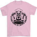 Stand Back El Jefe is Grilling Funny BBQ Skull Mens T-Shirt 100% Cotton Light Pink