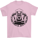 Stand Back El Jefe is Grilling Funny BBQ Skull Mens T-Shirt 100% Cotton Light Pink