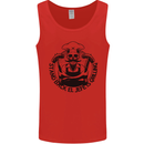 Stand Back El Jefe is Grilling Funny BBQ Skull Mens Vest Tank Top Red