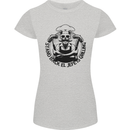 Stand Back El Jefe is Grilling Funny BBQ Skull Womens Petite Cut T-Shirt Sports Grey