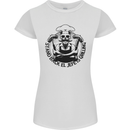 Stand Back El Jefe is Grilling Funny BBQ Skull Womens Petite Cut T-Shirt White