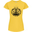 Stand Back El Jefe is Grilling Funny BBQ Skull Womens Petite Cut T-Shirt Yellow
