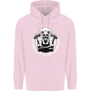 Stand Back El Jefe is Grilling Funny Skull BBQ Childrens Kids Hoodie Light Pink