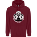 Stand Back El Jefe is Grilling Funny Skull BBQ Childrens Kids Hoodie Maroon
