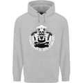 Stand Back El Jefe is Grilling Funny Skull BBQ Childrens Kids Hoodie Sports Grey