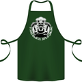 Stand Back El Jefe is Grilling Funny Skull BBQ Cotton Apron 100% Organic Forest Green