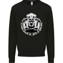 Stand Back El Jefe is Grilling Funny Skull BBQ Kids Sweatshirt Jumper Black