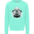 Stand Back El Jefe is Grilling Funny Skull BBQ Kids Sweatshirt Jumper Peppermint