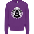 Stand Back El Jefe is Grilling Funny Skull BBQ Kids Sweatshirt Jumper Purple