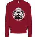 Stand Back El Jefe is Grilling Funny Skull BBQ Kids Sweatshirt Jumper Red