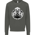Stand Back El Jefe is Grilling Funny Skull BBQ Kids Sweatshirt Jumper Storm Grey