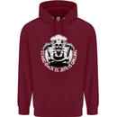 Stand Back El Jefe is Grilling Funny Skull BBQ Mens 80% Cotton Hoodie Maroon