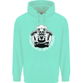 Stand Back El Jefe is Grilling Funny Skull BBQ Mens 80% Cotton Hoodie Peppermint
