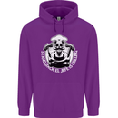 Stand Back El Jefe is Grilling Funny Skull BBQ Mens 80% Cotton Hoodie Purple